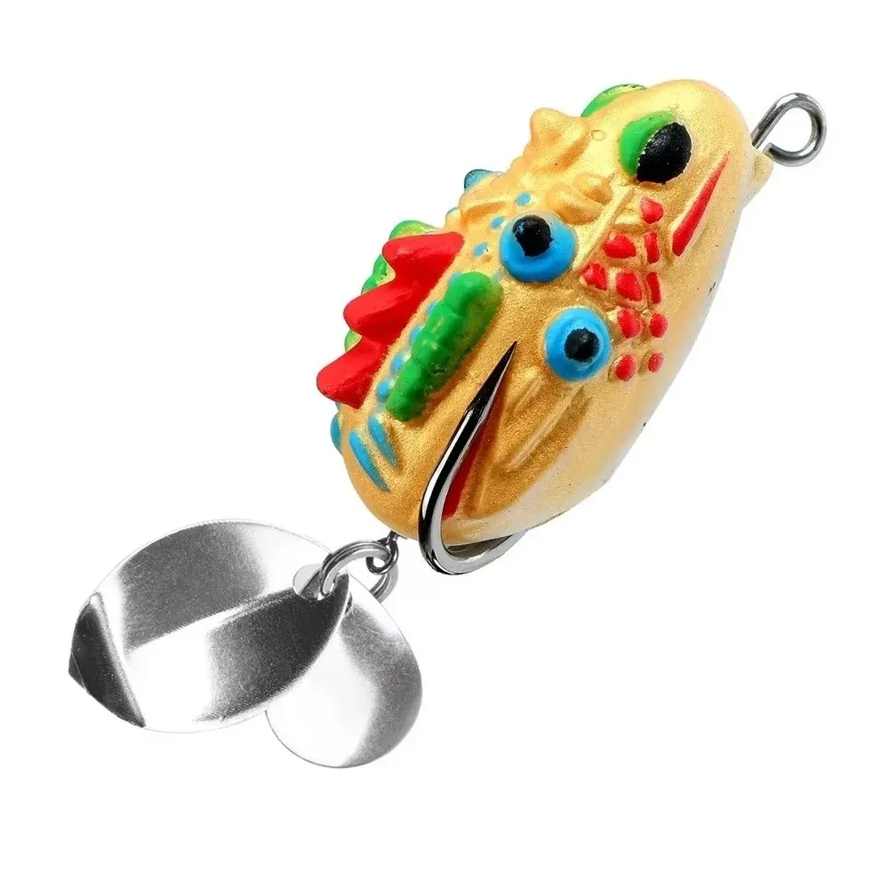 

3.5CM -5.4G Mini Frog Soft Bait Set Wobbler 5 Colors Bionic Frog Lures Lifelike with Storage Box Artificial Fishing Bait