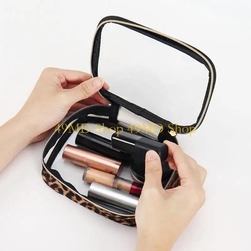 49MD Essential Travel Makeup Bag Offering Spacious Space for Brushes and Cosmetics Cosmetic Bags Storage Organization