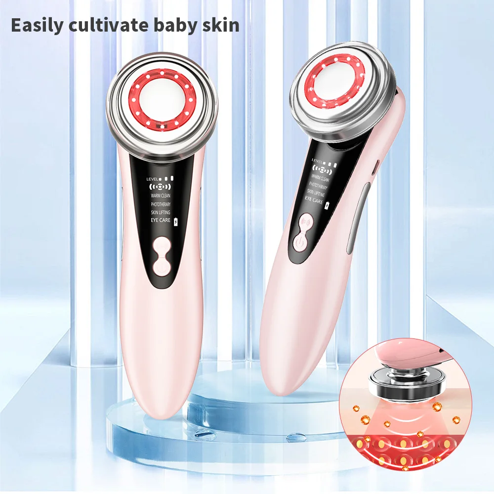 4 in 1 RF Facial Massager Face Lift Multifunction Firm Lifting Tighten Led Skin Rejuvenation Machine Wrinkle Removal Skin Care
