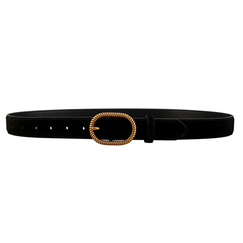 

Brand Quality Casual Ceinture Femme Luxe Real Leather Suede Waist Belts Широкий Ремень Jeans Strap Cowskin Correas Para Mujer