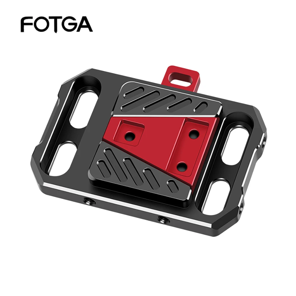 FOTGA Quick Release Pocket V-Mount Battery Plate Quick Release V-Lock Assembly Female V-Dock Male with 15mm Rod Clamp Photograph