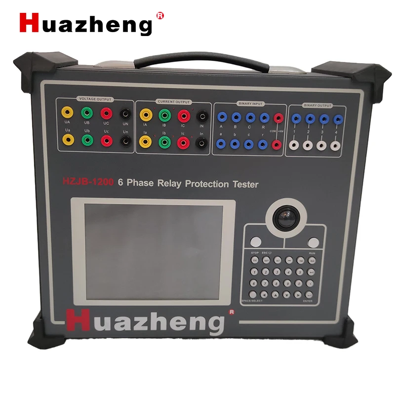 HZJB-1200 Power Grid Substation Smart Testing Equipment Six Phase Secondary Protection Relay Test Set
