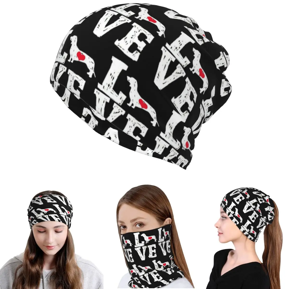 Pablo Picasso Wild Wiener Dog Dachshund Bandana Neck Gaiter Mask Scarf Warm Face Mask Beanies Hat Unisex Adult Windproof