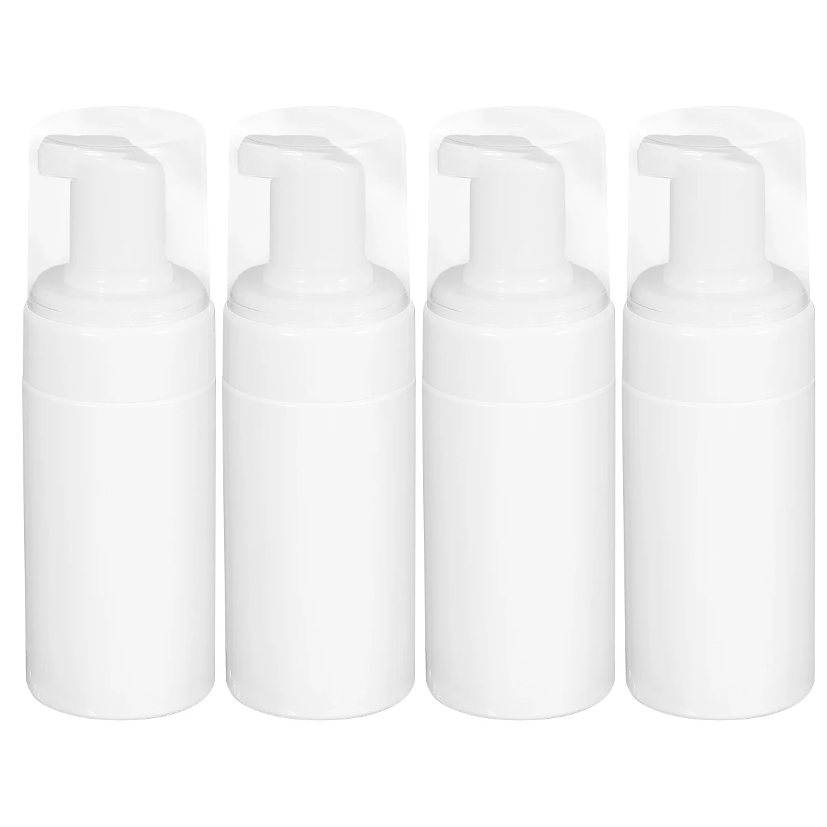 

4pcs Foam Bottle Dispensers Liquid Soap Bottles Press Pump Refillable Sub Bottle for Hand Wash Travel Kitchen