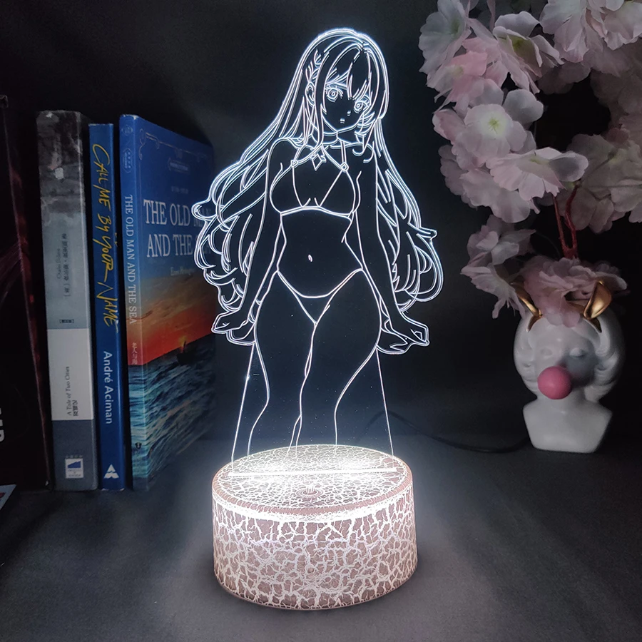 hot sexy action figures anime light mens bedroom decoration nightlight gaming room pc rgb figure lighting decor cute table lamp