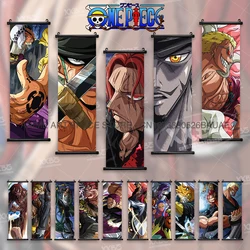 ONE PIECE Hanging Painting Roronoa Zoro Anime Posters Boa Hancock Wall Art Jracule Mihawk Scrolls Picture Doflamingo Home Decor