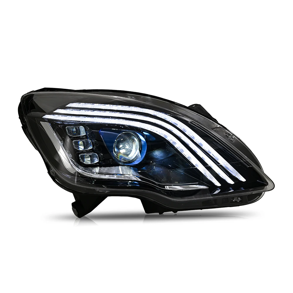New 12V 36W White LED Daytime Running Light 10-17 Benz R-Class W251 Modified'Maybach Headlight Assembly Auto 6000k