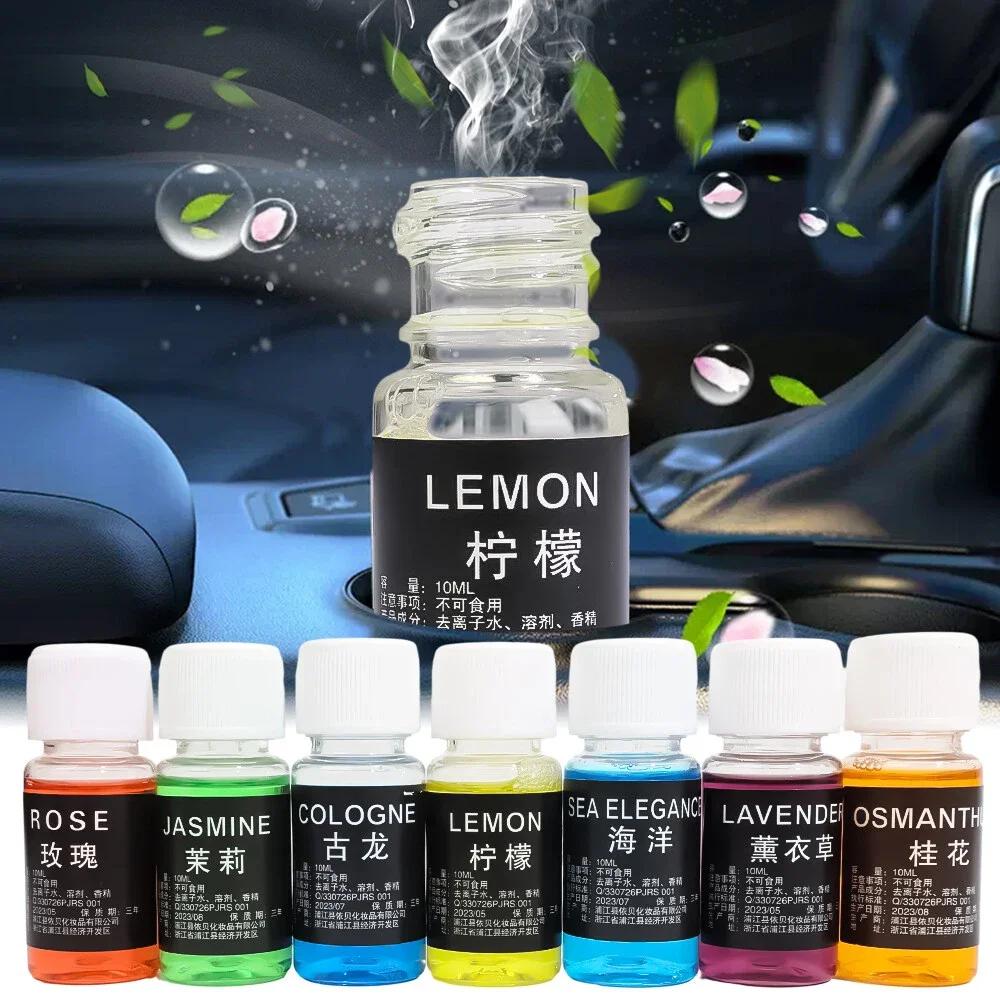 10ml Car Air Fresheners Perfume Refill Car Air Vent Perfume Replenishment Essential Oil Aroma Diffuser Fragrance Humidifier