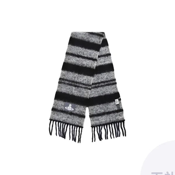Vivienne Westwood Knit Scarves Women's Gray 8103014F W01BN P401