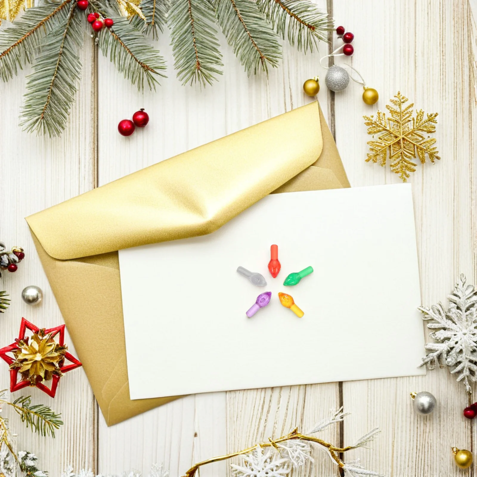 

100Pcs Christmas Tree Lights Colorful Twist Bulbs Easy Installation for DIY Holiday Decor Ceramic Christmas Tree Replacement