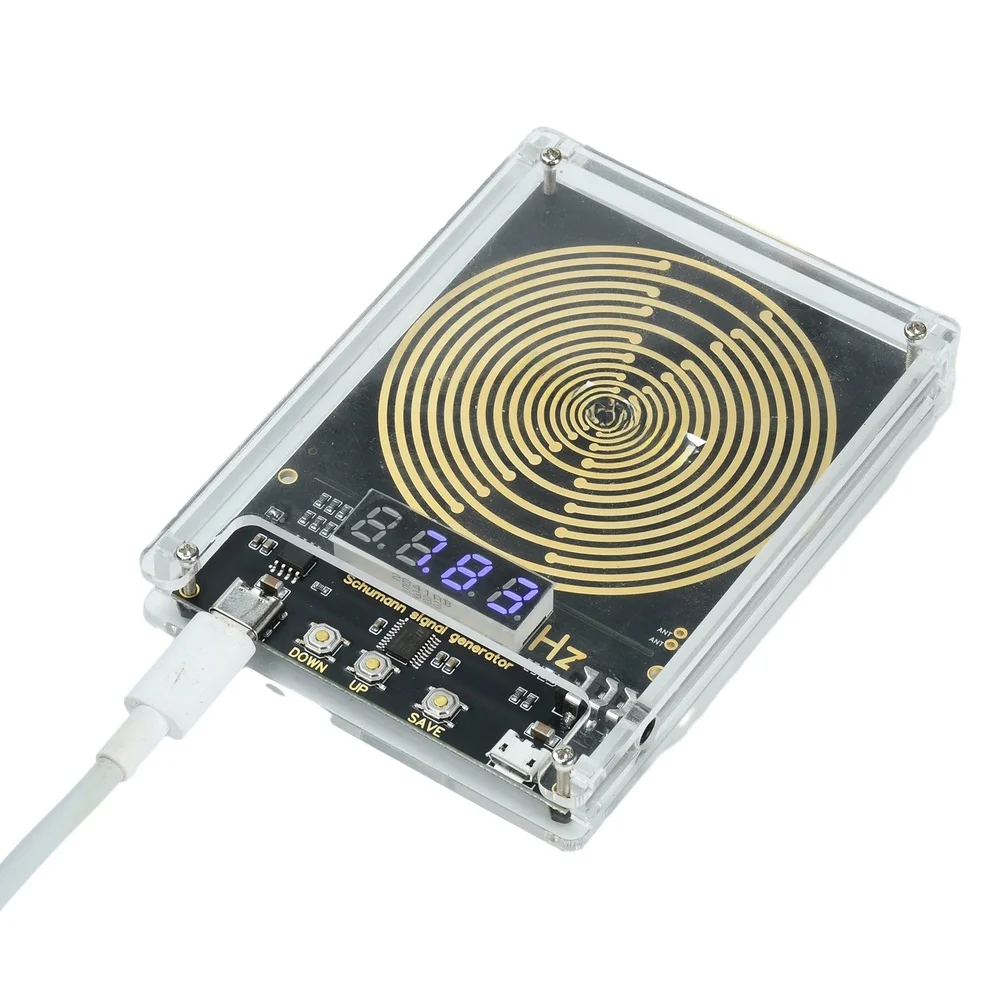 Adjustable 0.01-9999Hz For Schumann Wave Generator With USB-C Power And 3.5mm Audio Output For Natural Earth Resonance Therapy D