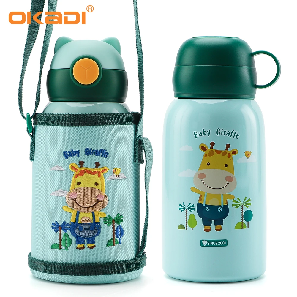 

500ML Fashion Stainless Steel Children's Environmental Protection Multi-color Optional Thermos Bottle