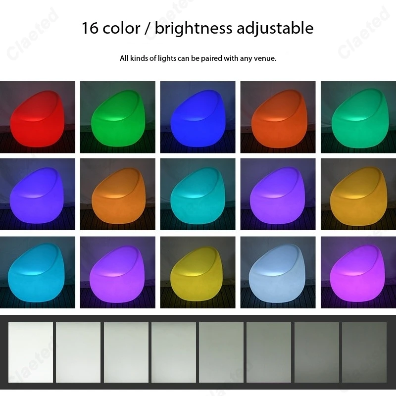 Creative New LED Luminous Spherical Sofa Chair Bar Bar KTV Coffee Table Leisure Indoor and Outdoor Furniture Combination