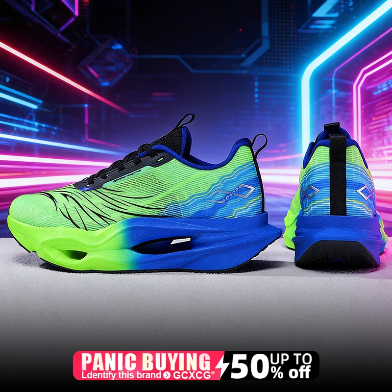 Running Shoes Carbon Board Speciality Marathon Men Sports Breathable Lightweight Women's Comfortable Athletic Nonskid Sneakers