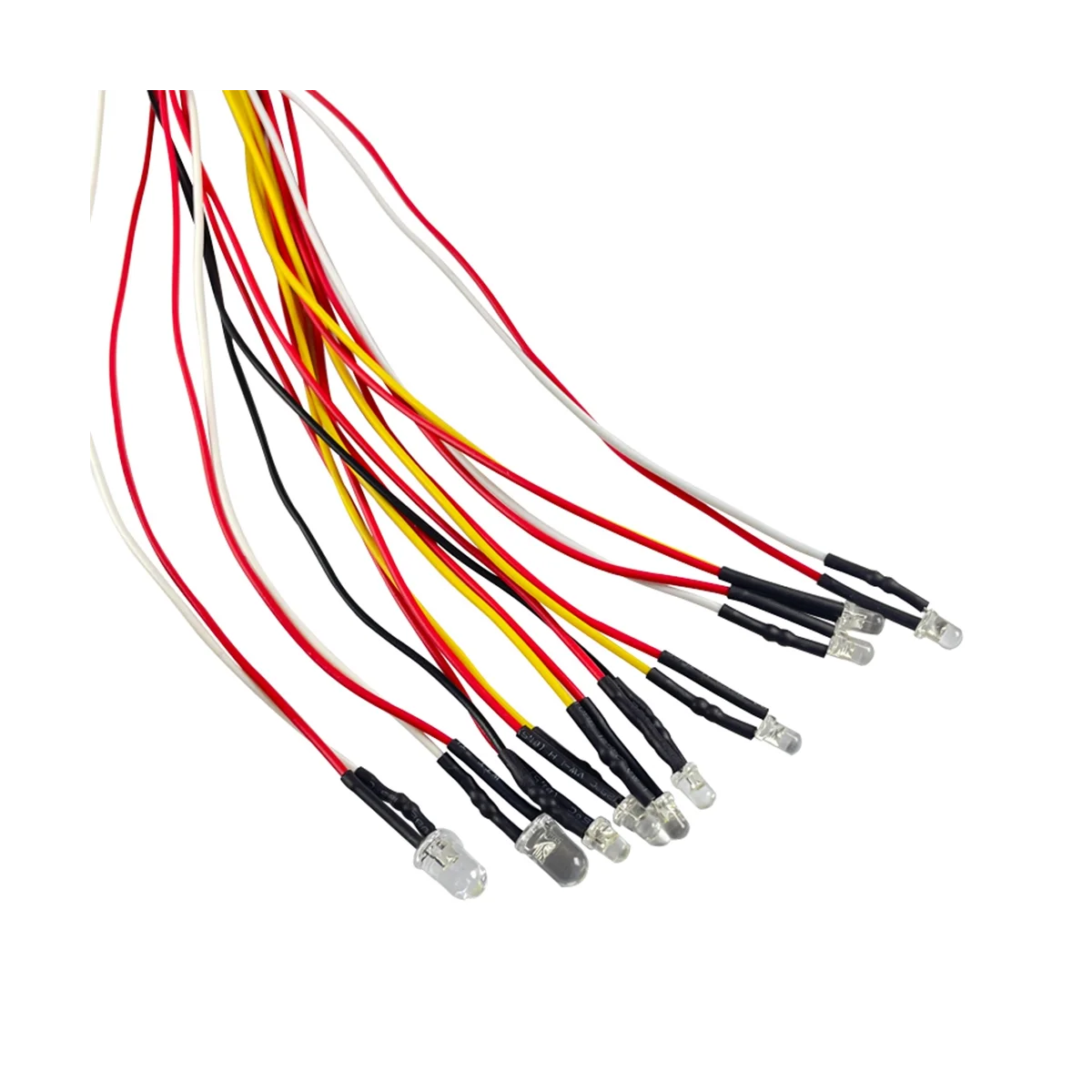 10 Led Licht 2 Rood 4 Geel 4 Wit Voor Wpl D12 D42 1/10 Rc Auto Upgrade Onderdelen Decoratie Accessoires