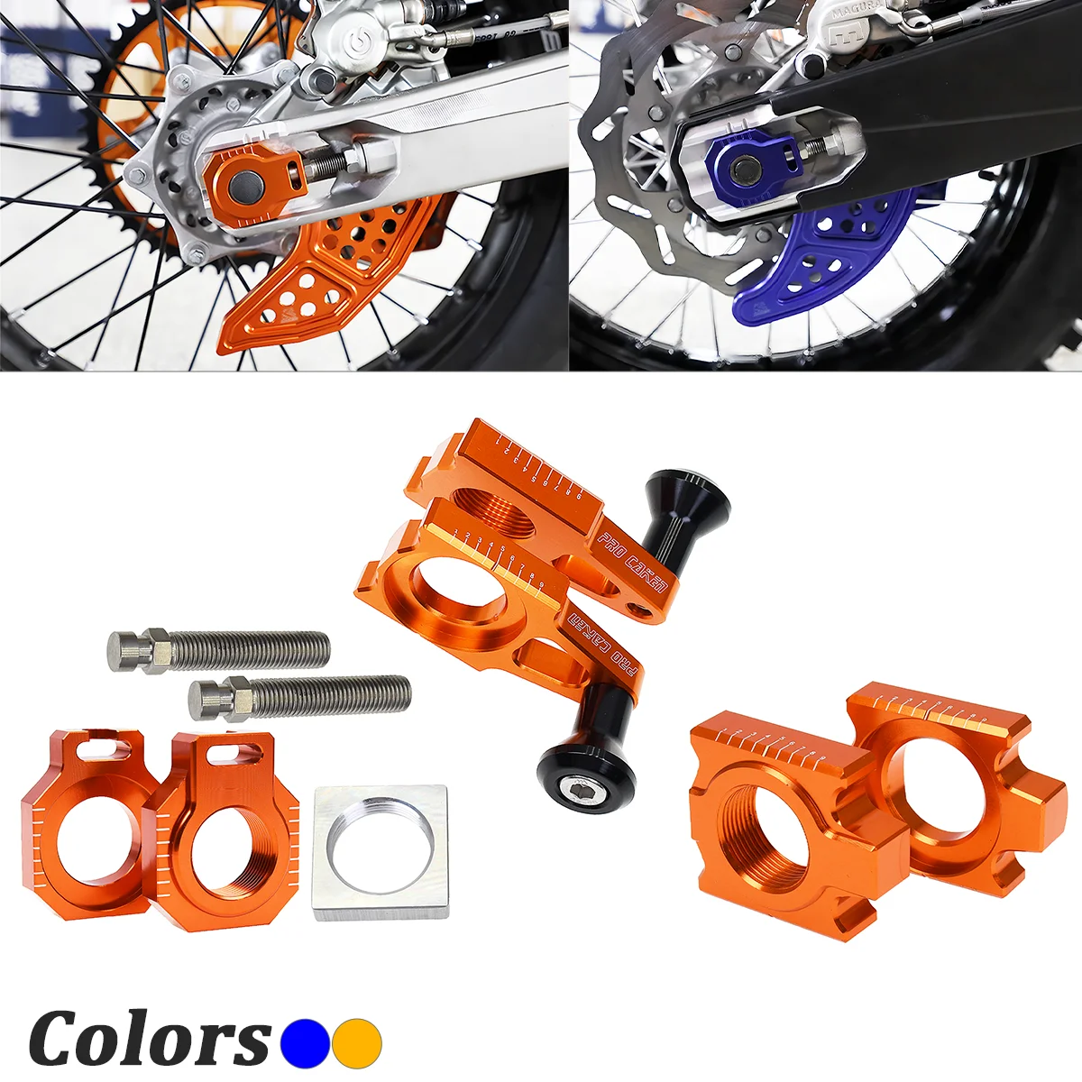 

Rear Axle Block Chain Adjuster For KTM SX SXF EXC300 EXCF XC XCF XCW XCFW 125 200 250 350 450 530 Motocross Accessories