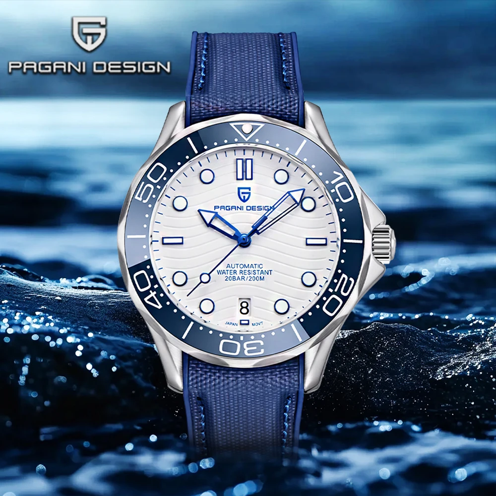 Pagani design automatic men's watch business MIYOTA8215 men's mechanical watch luxury Sapphire 20BAR calendar relógios masculino