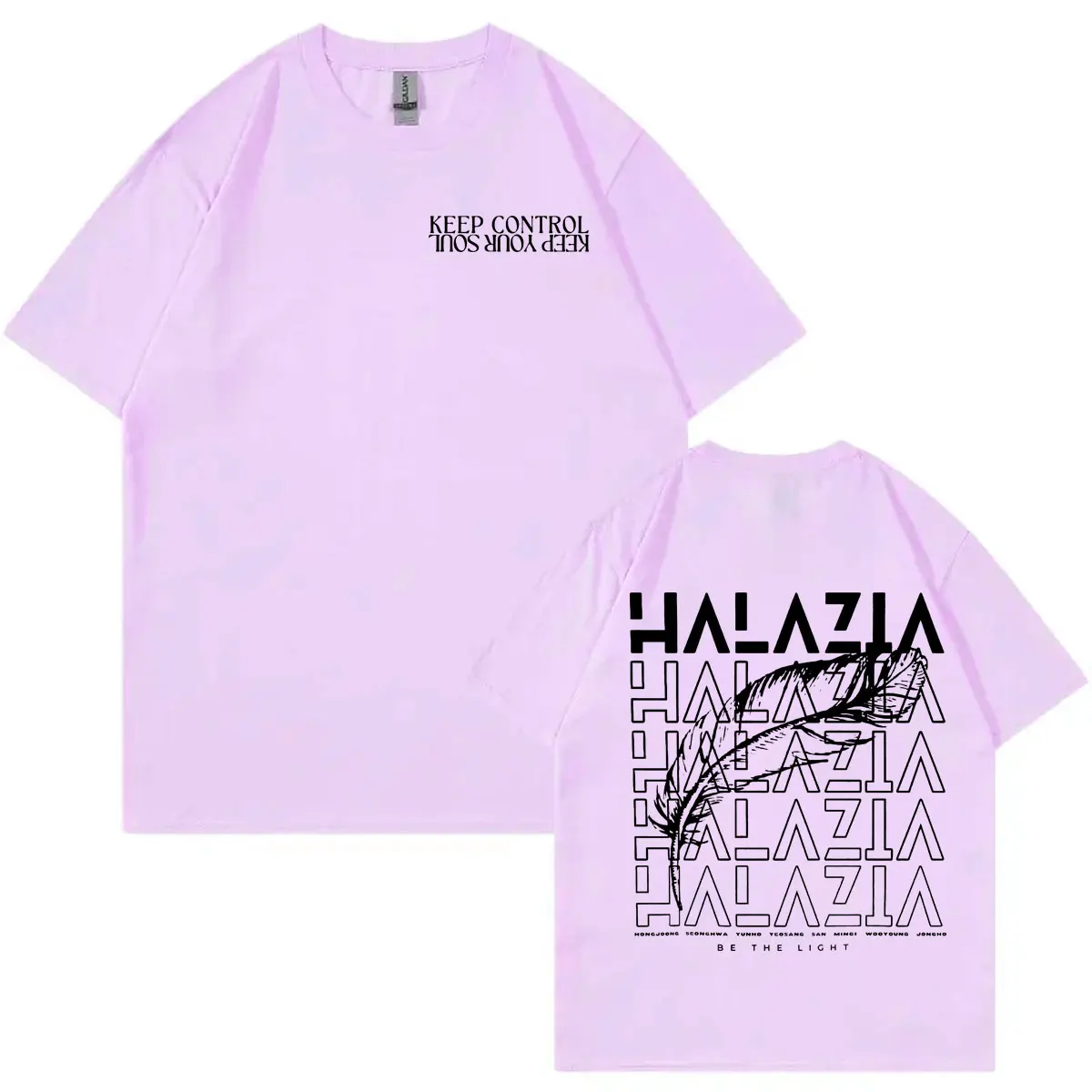ATEEZ Kpop Double Sided Graphic T Shirt Men Women Fashion Hip Hop Short Sleeve T-shirt Casual Comfort Loose Pure Cotton T-shirts image 4