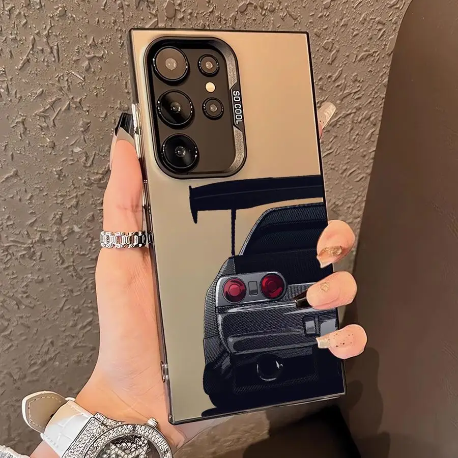 حافظة سيارة رائعة لهاتف سامسونج جالاكسي S24Ultra S21 نوت 20 Ultra S20 FE S23 S24 FE S22 Ultra S25Plus S25 غطاء ناعم #3