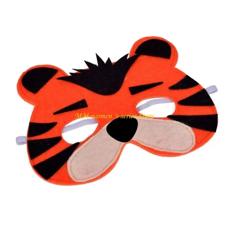 Q39c Kid Halloween Costume per animali con maschera animale coda animale e guanto per il cosplay