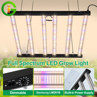 LM281B Quantum Board 720W LED Grow Light Kit with Mixed 3000K/5000K Light 660nm IR Indoor Plant Growth