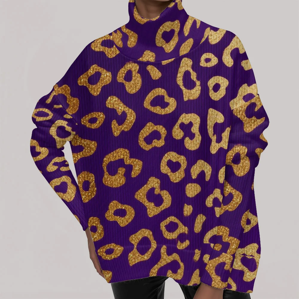 

Свитер с леопардовым принтом. Водолазка с текстурой животного. Свитер с длинными рукавами. Свитер с воротником с животным принтом. Свитер в полоску тигра.