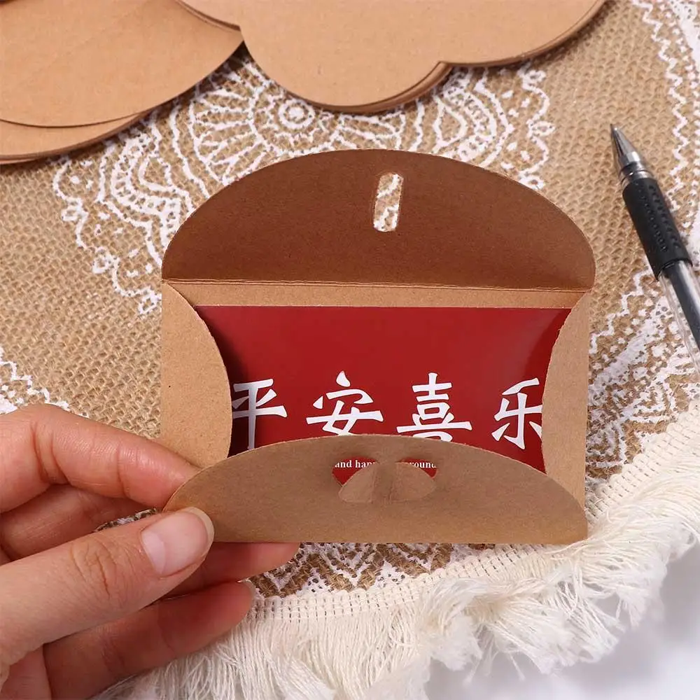 Romantic Gift Card Love Letter Handmade Kraft Paper Love Button Envelope Paper Envelopes