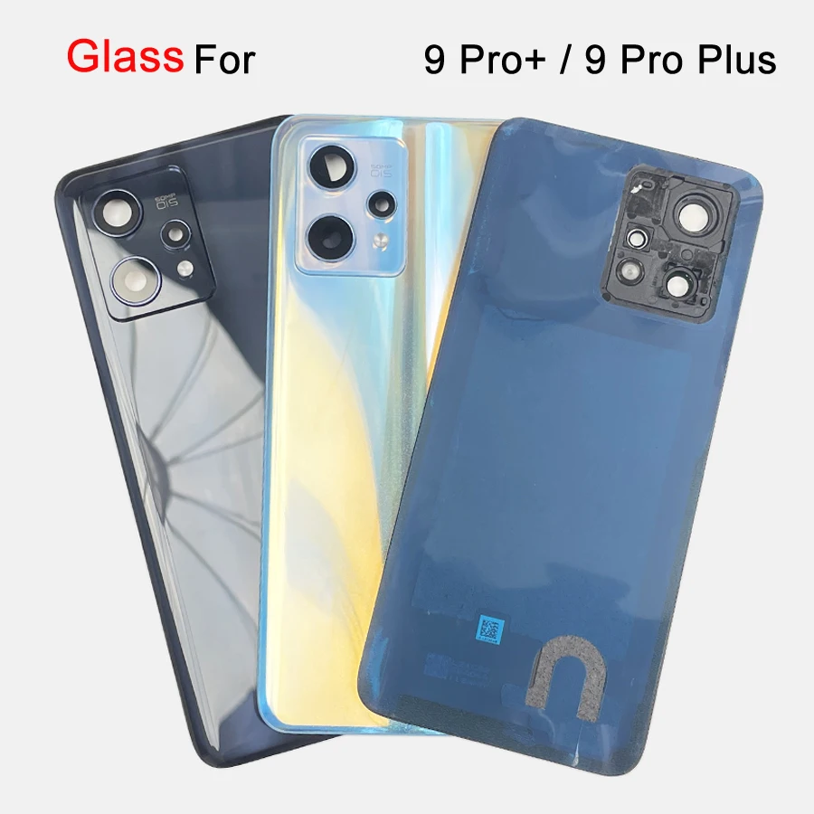 100% A+++ For Realme 9 Pro+ Battery Cover Glass For Realme 9 Pro plus Rear Housing Case Door Phone Lid Shell Replacement