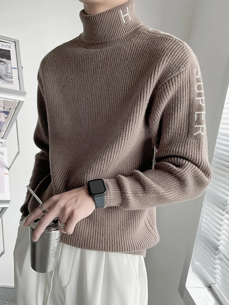 

Вязаный свитер Laid-ba High Ne Thi Needle, новинка зимы, корейская система, мужской осенне-зимний повседневный свободный трикотаж