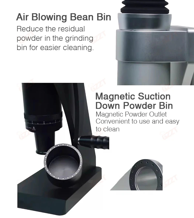 GZZT Z63 Manual Coffee Grinder 8-Core 63mm Conical Burr Grinder SOE Bean Miller Espresso with Hand Crank Grinding Machine