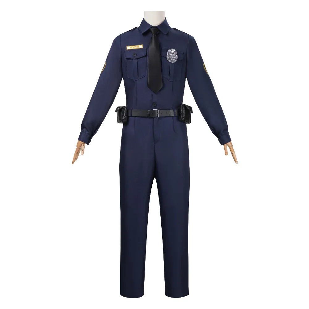 Zootopia Cosplay-Kostüm; Halloween Anime New Bunny Judy Polizeiuniformanzug für erwachsene Männer