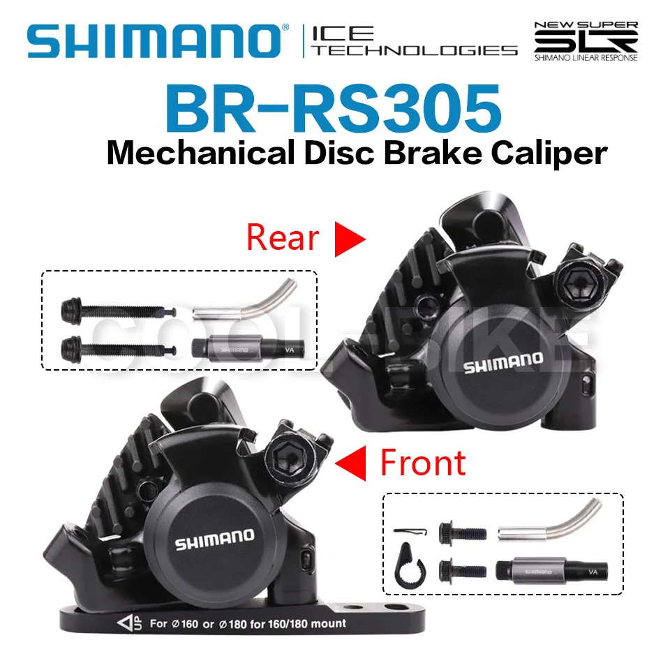 Shimano rs305メカニカルディスクブレーキキャリパー,フラット