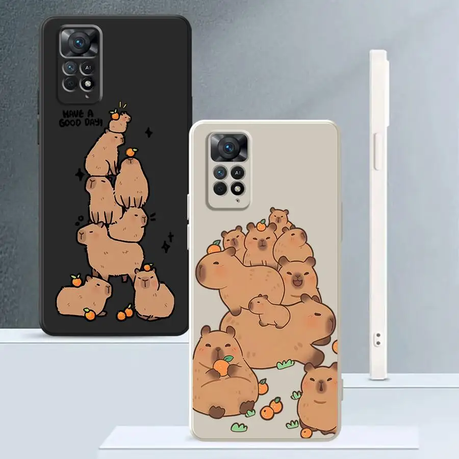 

Мягкий чехол для Xiaomi Redmi A2 12C K40 A1 14C 10 A3x 9 8 13C K60 Капибара Милый мультфильм
