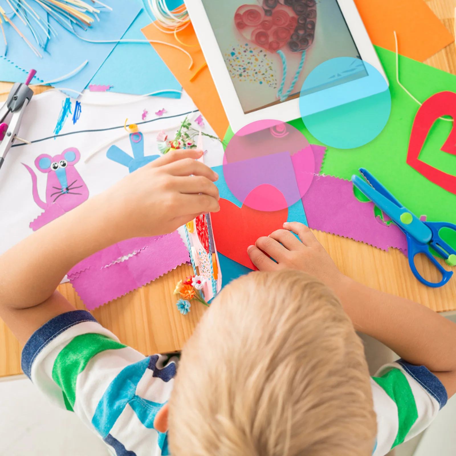 

30Pcs Color Correction Light Gel Filters PVC Films 4.72inch Round Transparent Sheets for Photography Stage Lighting Flash