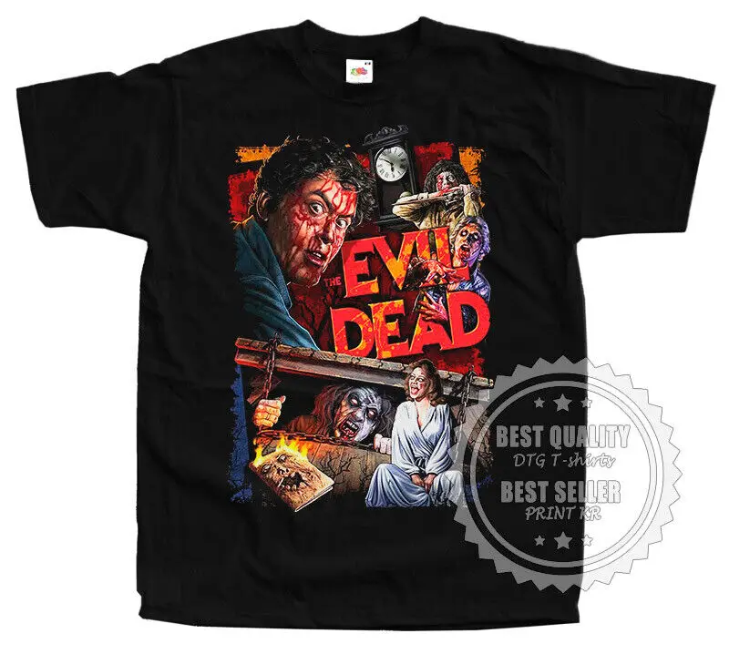 Evil Dead V 14 T Shirt Horror Film Poster Zwarte Maten S Tot 5xl