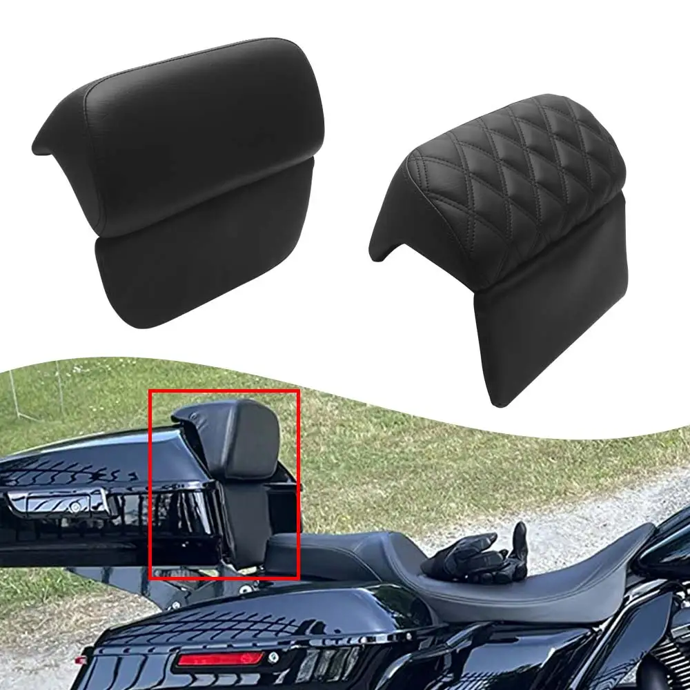 Motorcycle Trunk Backrest Pads Tour Luggage Pack Back Pad For Harley Touring Road King Street Electra Glide Ultra Limited CVO