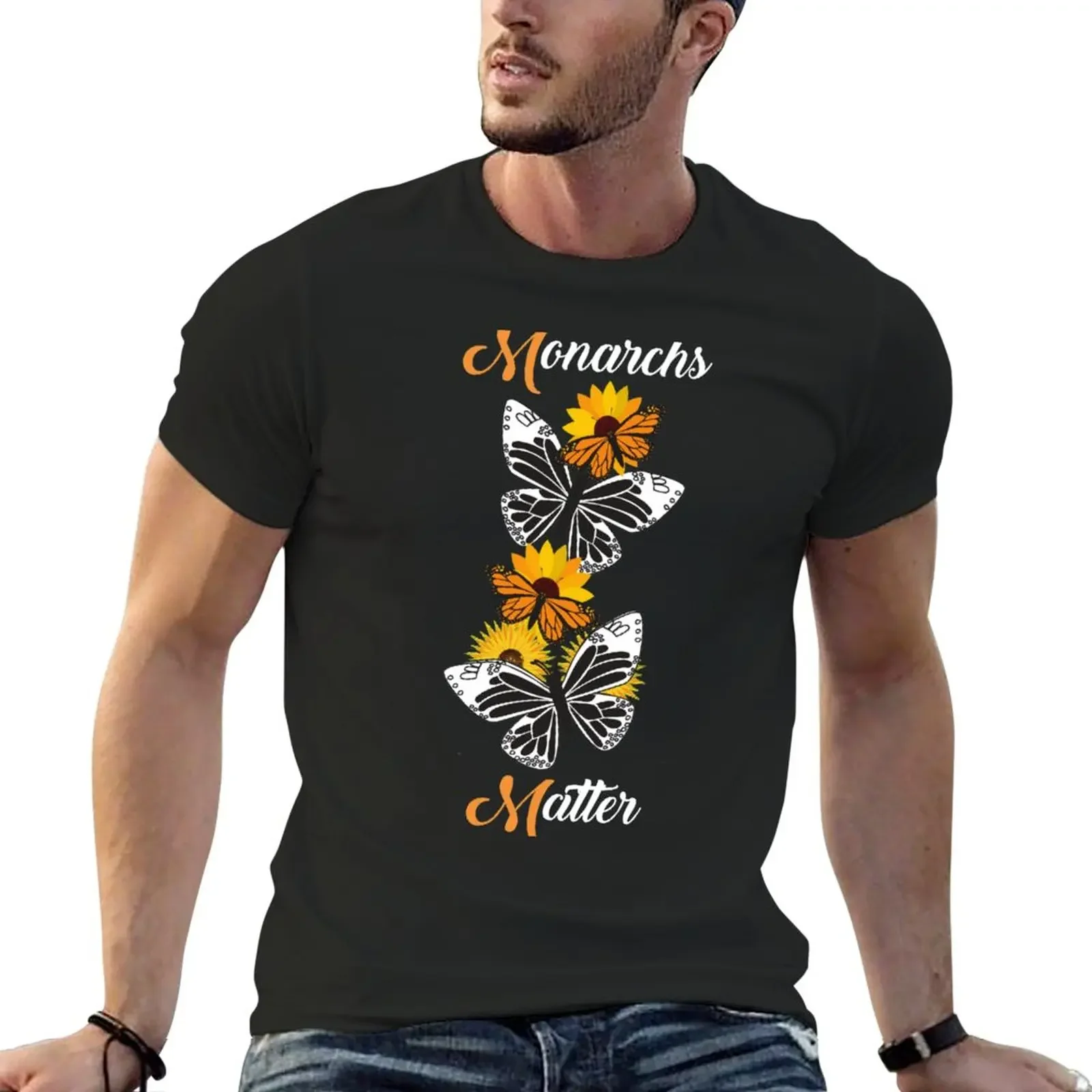 Monarchs Matter Monarch Butterflies Monarch Butterfly T-Shirt anime clothes sports fans mens clothing