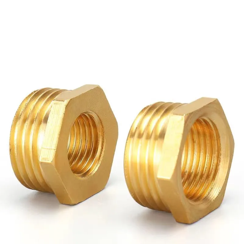 Brass Adapter Fitting BSP Reducing Hexagon Bush Bushing Male to Female Connector Fuel Water Gas Oil 1/8" 1/4" 3/8" 1/2" 3/4" 1"