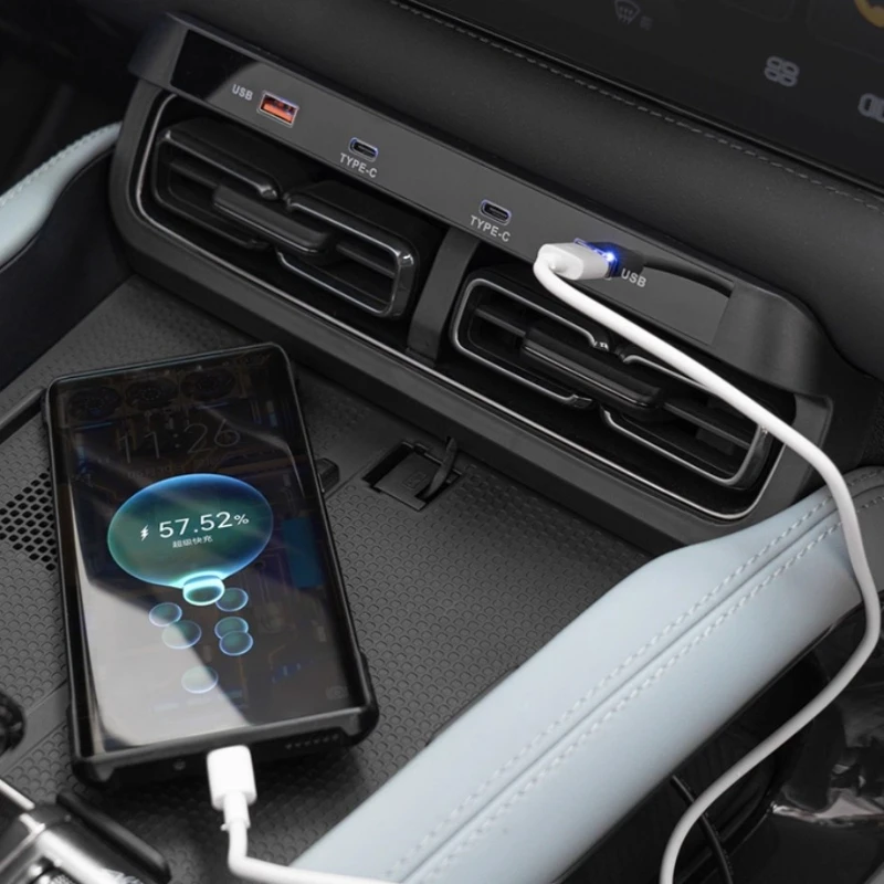 Central Control Fast Charging Docking Station for BYD Leopard 5 USB Charging Panel Car Charger Interior Modification Accessories