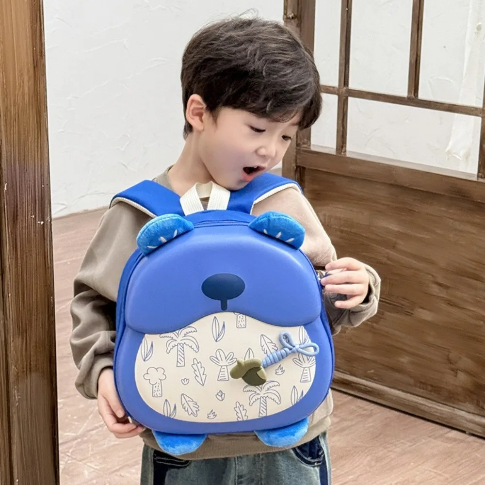 

Bear Children's School Bag Oxford Large Capacity Cartoon Kids Backpacks Adjustable Wear-resistant Toddler Daycare Bag Travel