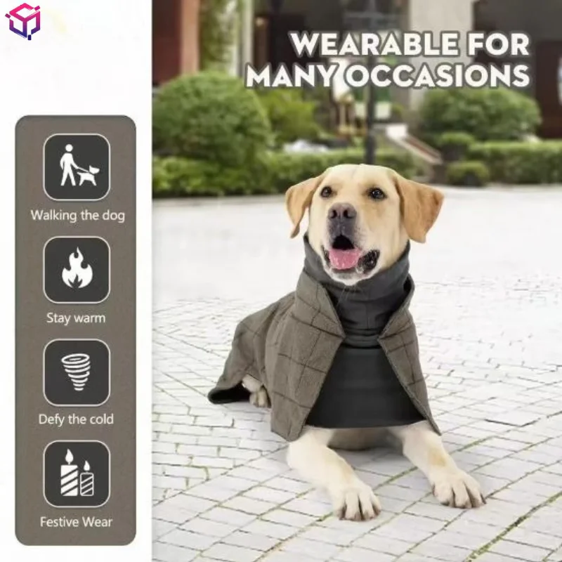 Warm Dog Coat English Plaid Do - Winter Clothing Types review and price