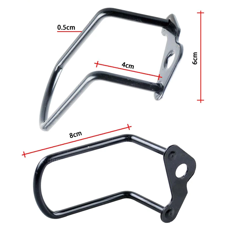 Bicycle Rear Derailleur Hanger Chain Gear Guard Protector Cover Mountain Bike Cycling Transmission Protection Steel Frame