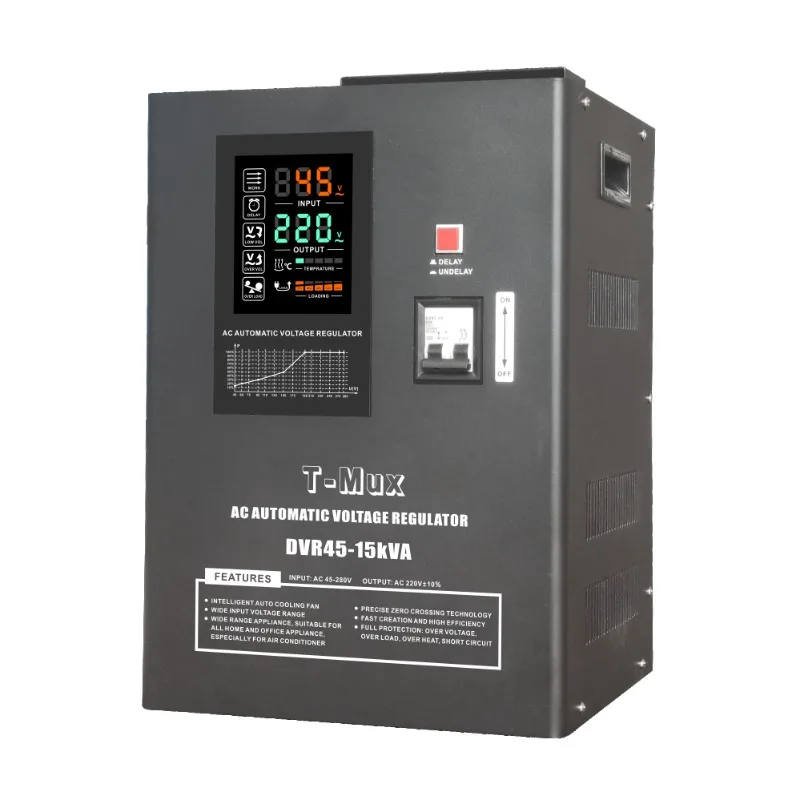 T-Mux DVR45-15KVA Single Phase 45V-280V Automatic Voltage Stabilizer Ac Regulator Power