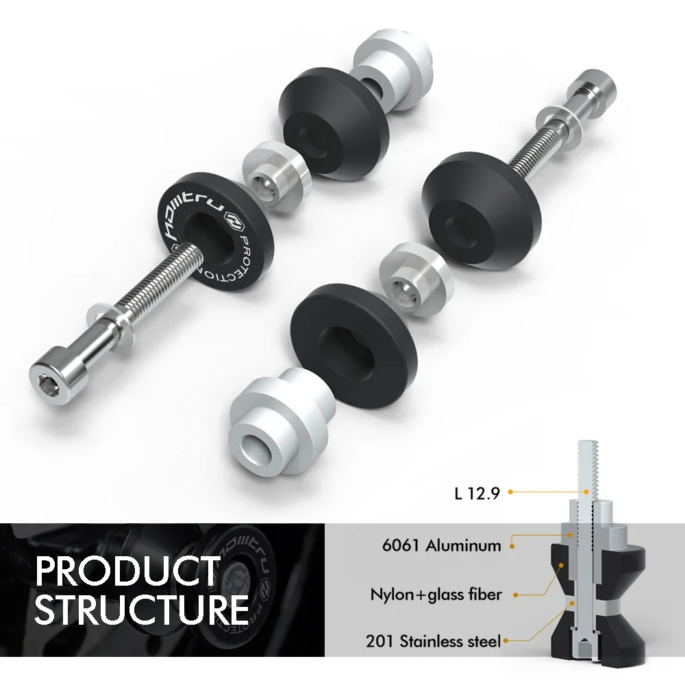 For Ducati DesertX Multistrada V4 V4S V4 Rally V4 S Sport 2021-2023 Paddock Stand Bobbins - Motorcycle Stand for Ducati Models