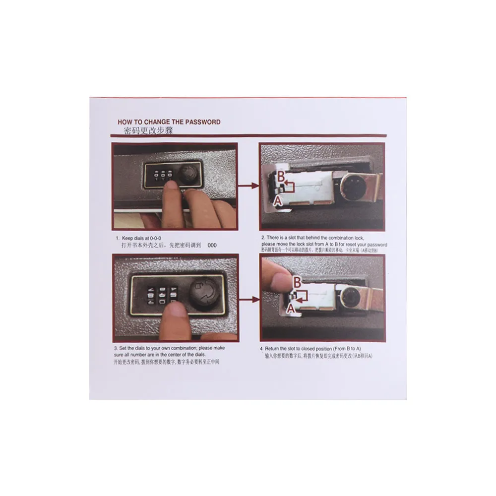 Creative Book Shape Password Security Safe Box Rectangle Anti theft Hidden Dictionary Book Analog Dictionary Book Safe Box Home