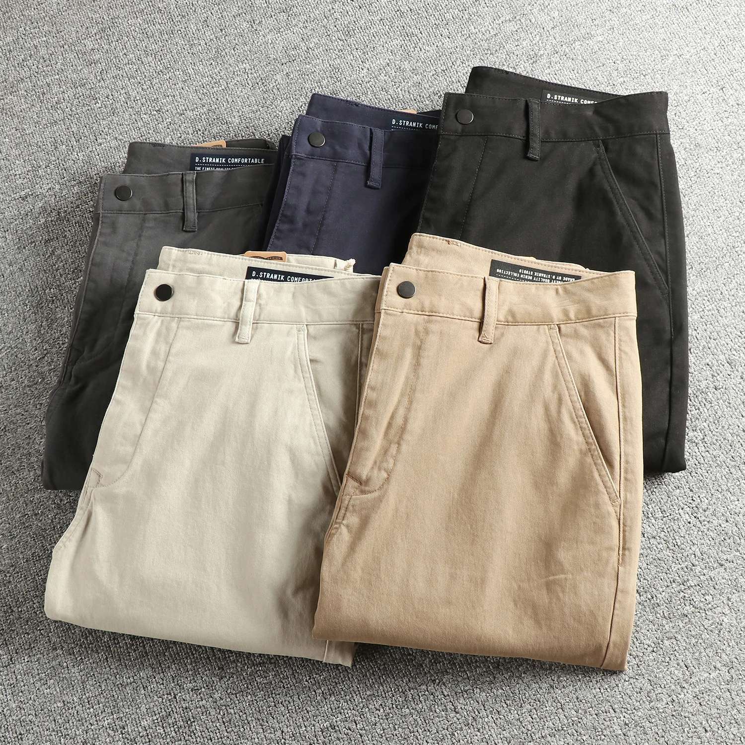 

2026 весенне-осенние новые японские тканые брюки-карго из саржи в стиле ретро, мужские простые повседневные брюки из 98% хлопка, потертые старые прямые повседневные брюки