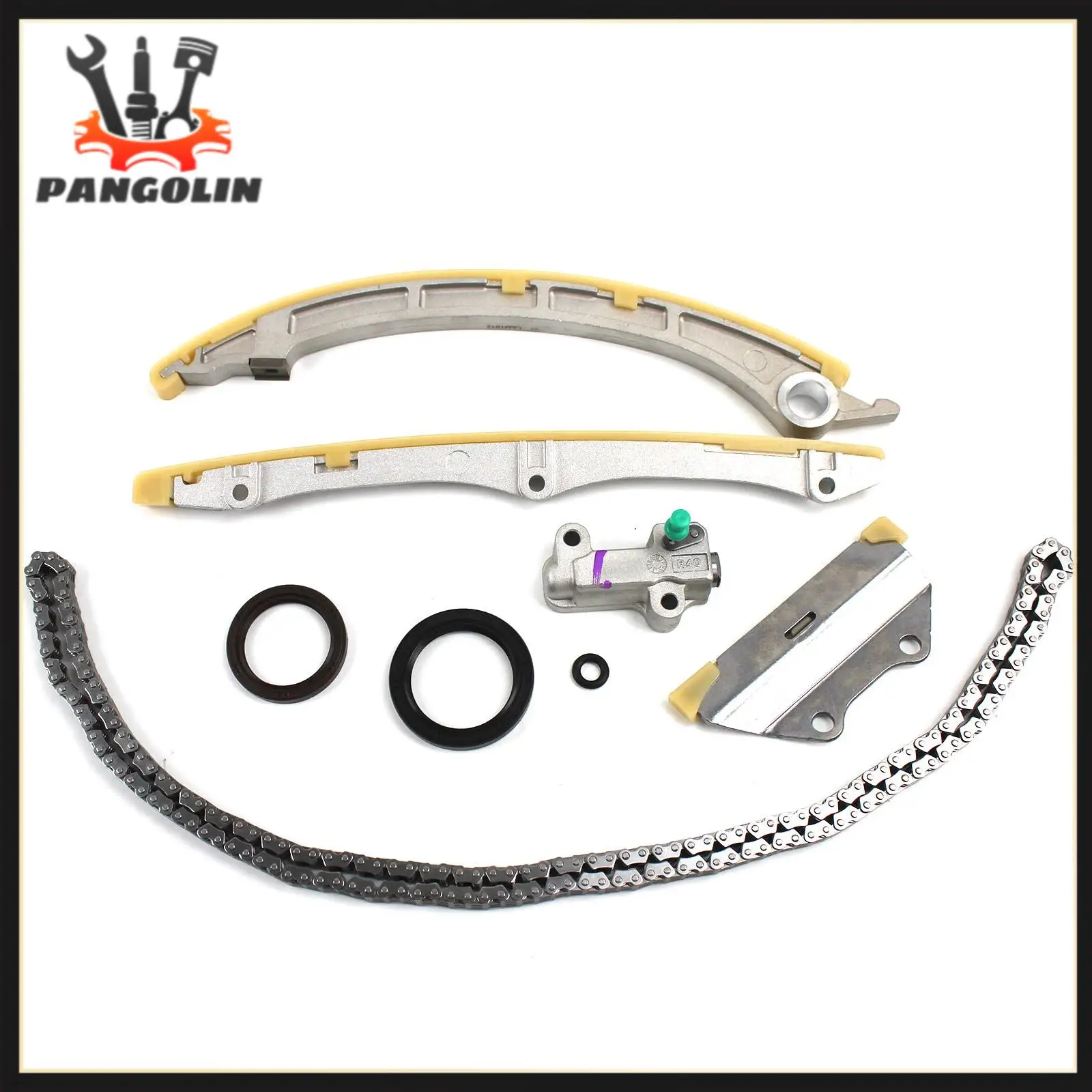 Timing Chain Kit for 2008-2012 HONDA ACCORD, 2009-2014 ACURA TSX 2.4 K24, 14530-RZA-A01 14510-R40-A01 14520-RAH-H01, OEM Parts