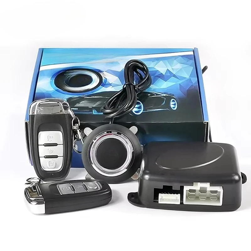 12V Car Universal PKE Comfortable Keyless Entry Modification One Key Start System Anti-theft Device