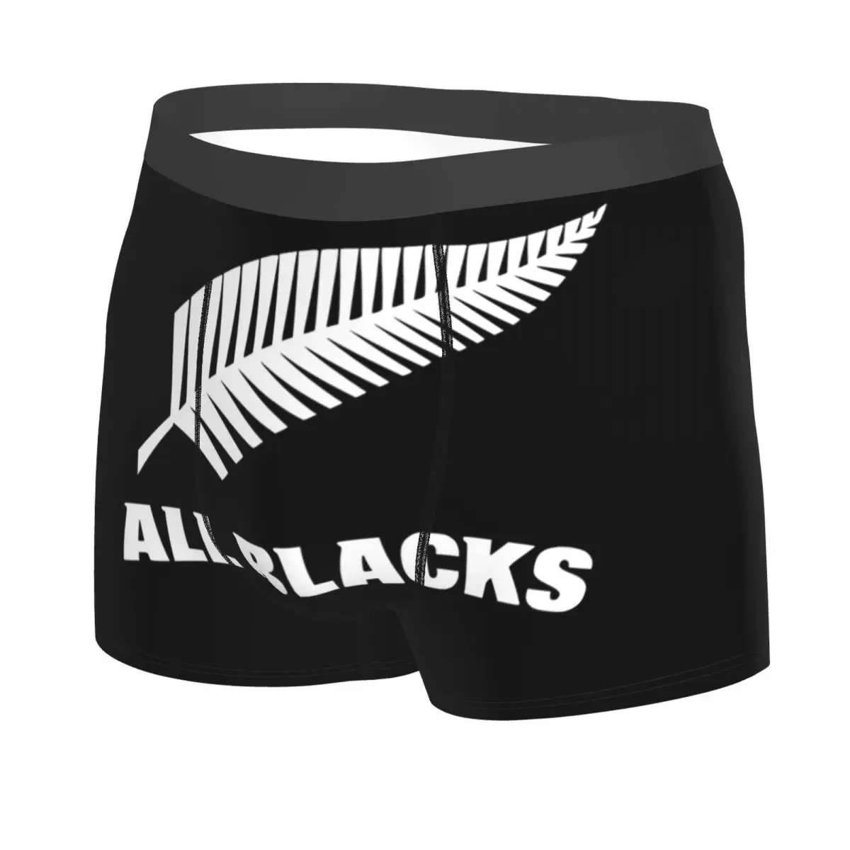 الملاكم السروال السراويل جميع السود قبعة الرجبي الخريف الشتاء سراويل الذكور الملابس الداخلية الناعمة لهدايا رجل صديقها