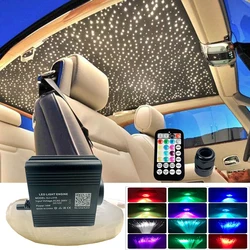 Lámpara de fibra óptica con estrella de fibra brillante, kit de techo con Bluetooth, aplicación de Control inteligente, luz LED estrellada para coche, cielo de techo para habitación de niños, nuevo